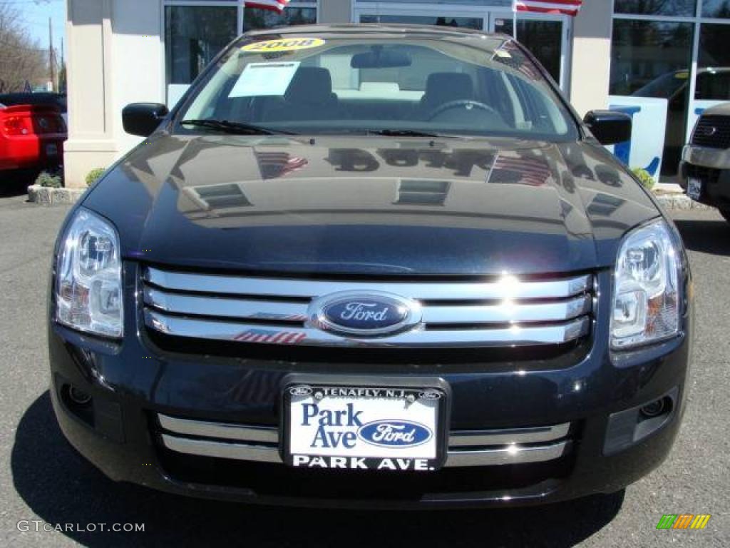 2008 Fusion SE V6 - Dark Blue Ink Metallic / Medium Light Stone photo #2