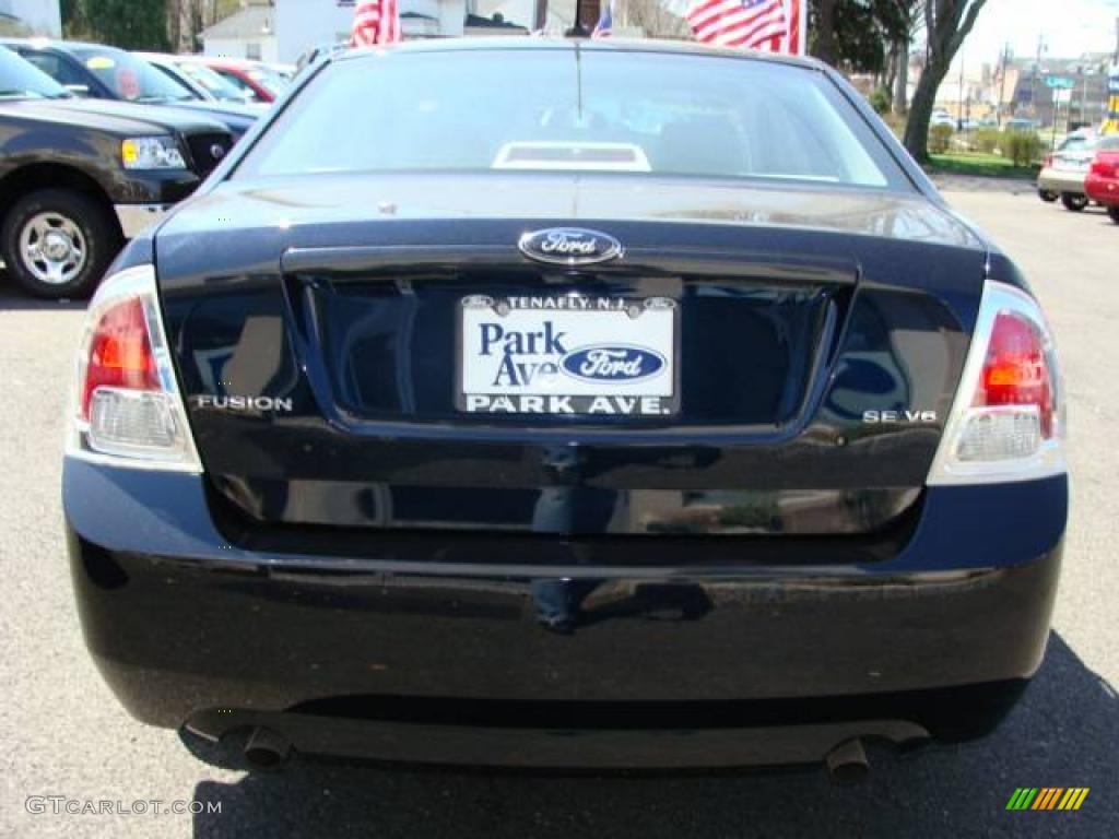 2008 Fusion SE V6 - Dark Blue Ink Metallic / Medium Light Stone photo #5