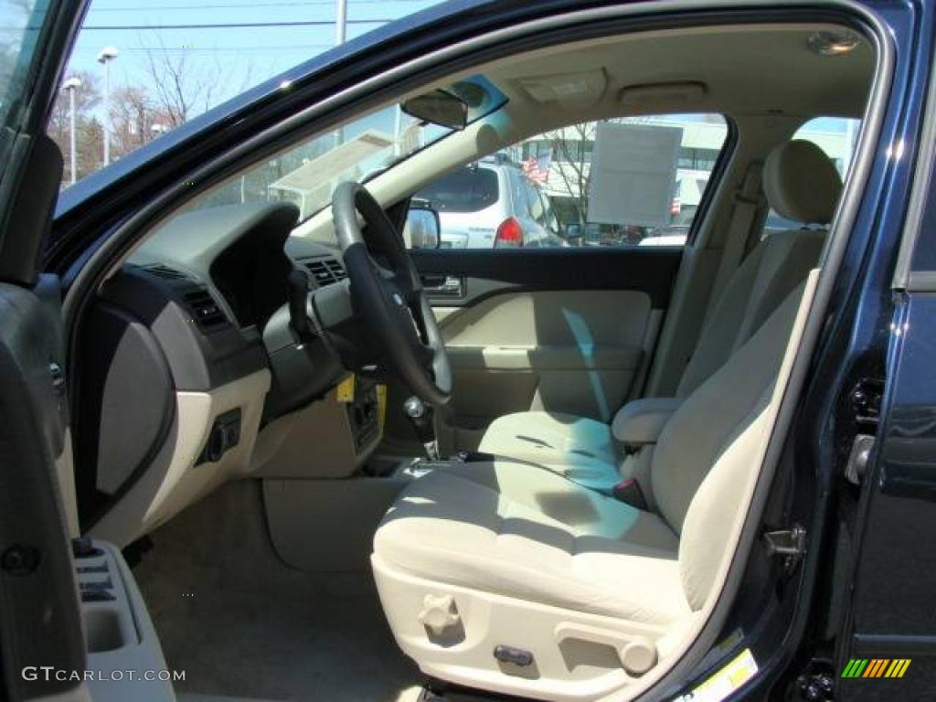 2008 Fusion SE V6 - Dark Blue Ink Metallic / Medium Light Stone photo #8