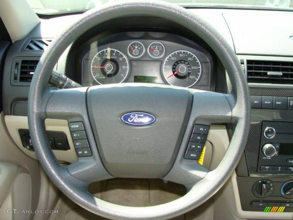 2008 Fusion SE V6 - Dark Blue Ink Metallic / Medium Light Stone photo #10