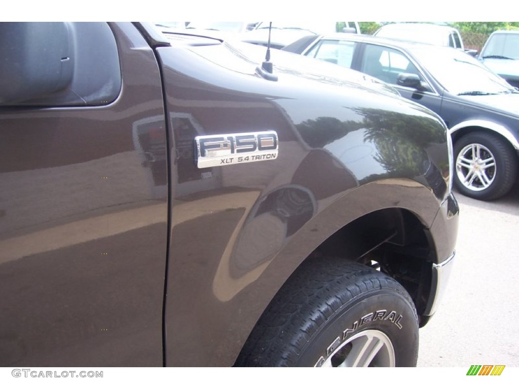 2005 F150 XLT SuperCrew 4x4 - Dark Shadow Grey Metallic / Tan photo #5