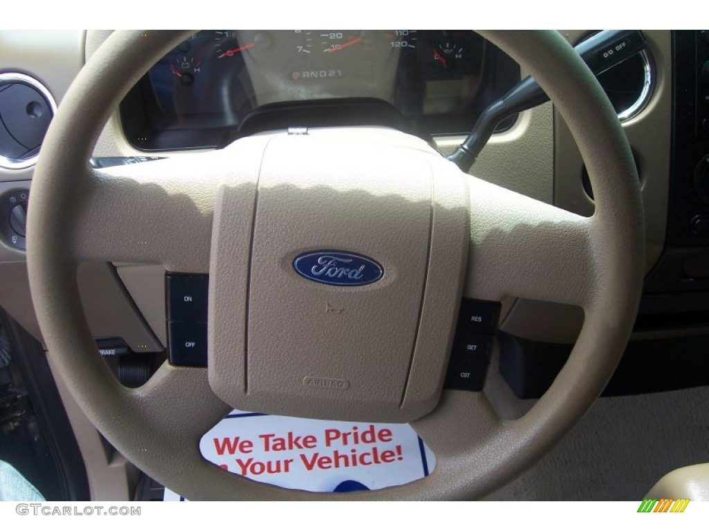 2005 F150 XLT SuperCrew 4x4 - Dark Shadow Grey Metallic / Tan photo #21