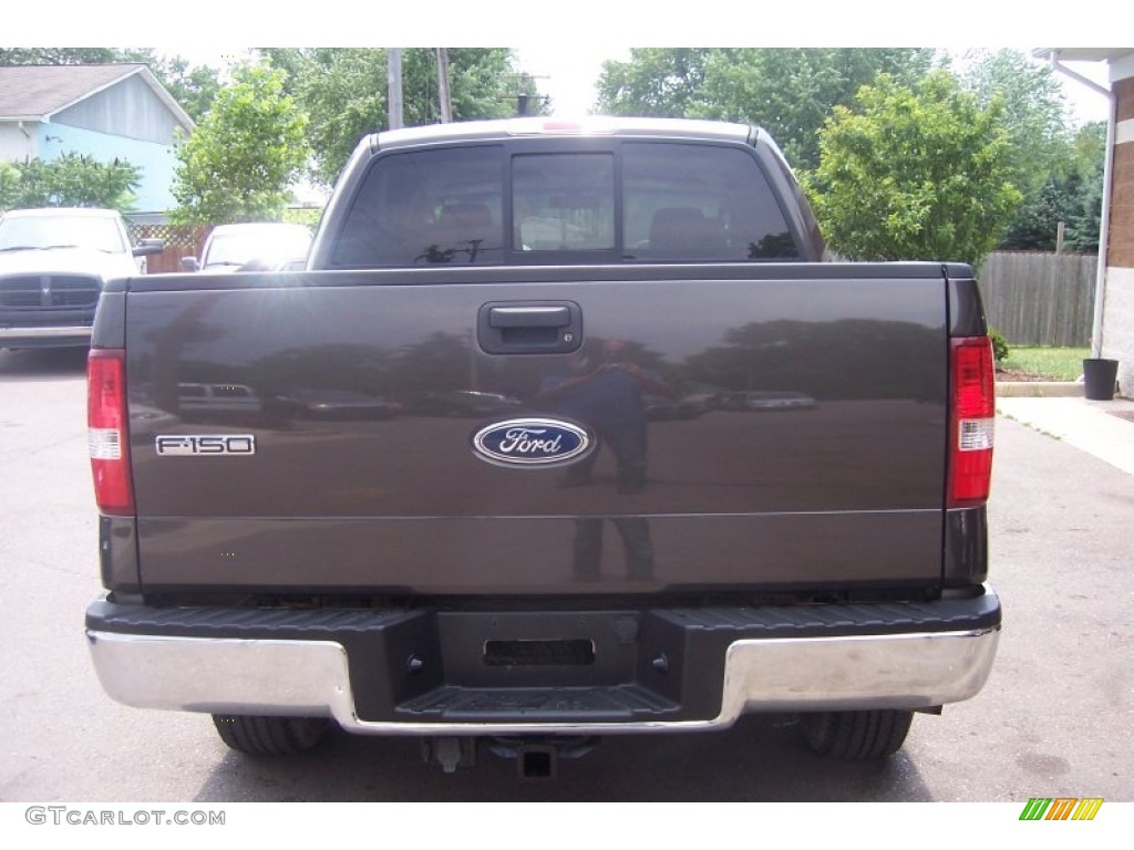 2005 F150 XLT SuperCrew 4x4 - Dark Shadow Grey Metallic / Tan photo #33