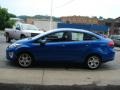 2011 Blue Flame Metallic Ford Fiesta SEL Sedan  photo #5