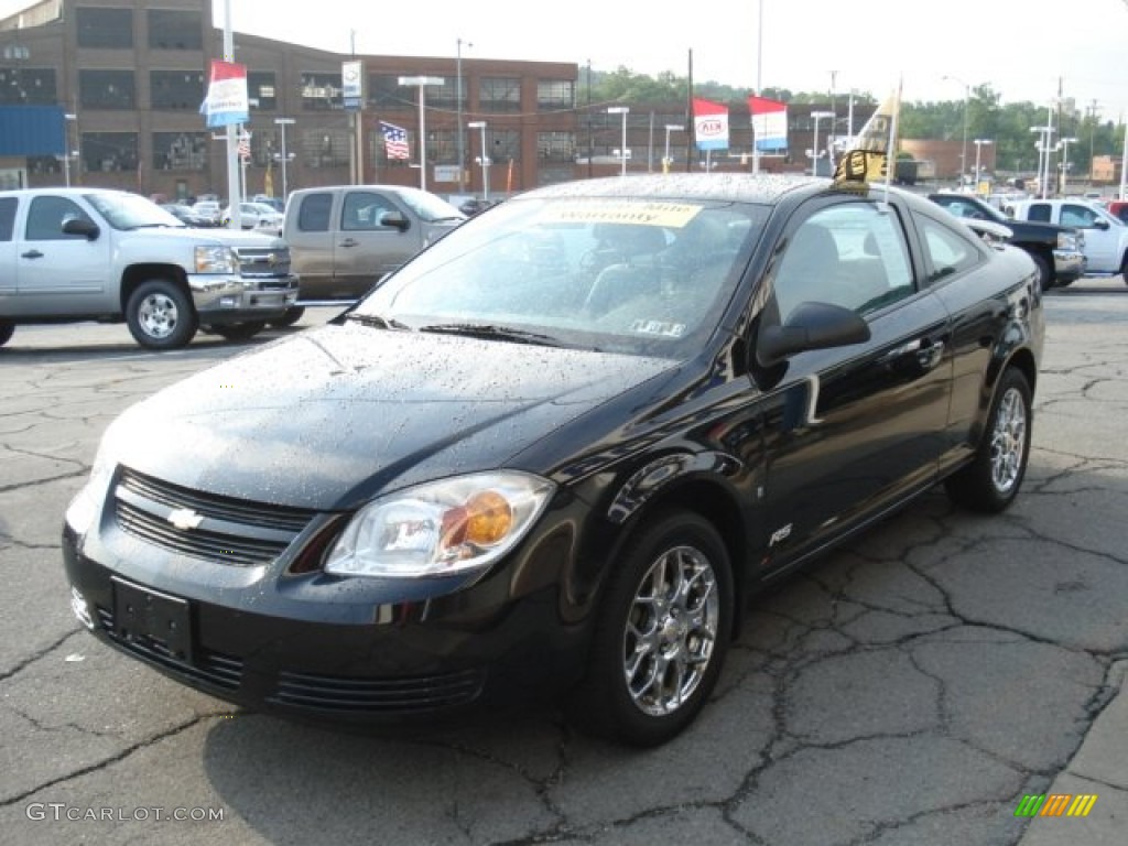 2007 Cobalt LS Coupe - Black / Gray photo #4