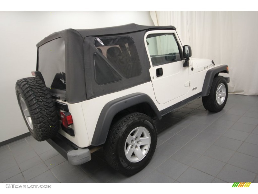2004 Wrangler Rubicon 4x4 - Stone White / Dark Slate Gray photo #12