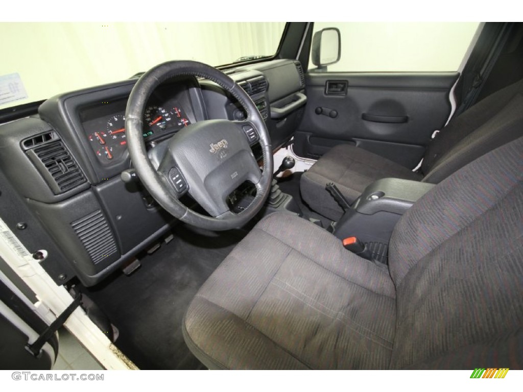 2004 Wrangler Rubicon 4x4 - Stone White / Dark Slate Gray photo #14
