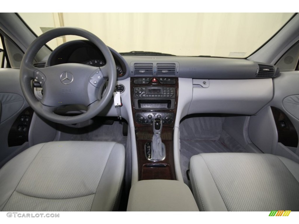 2001 C 240 Sedan - Brilliant Silver Metallic / Ash photo #4