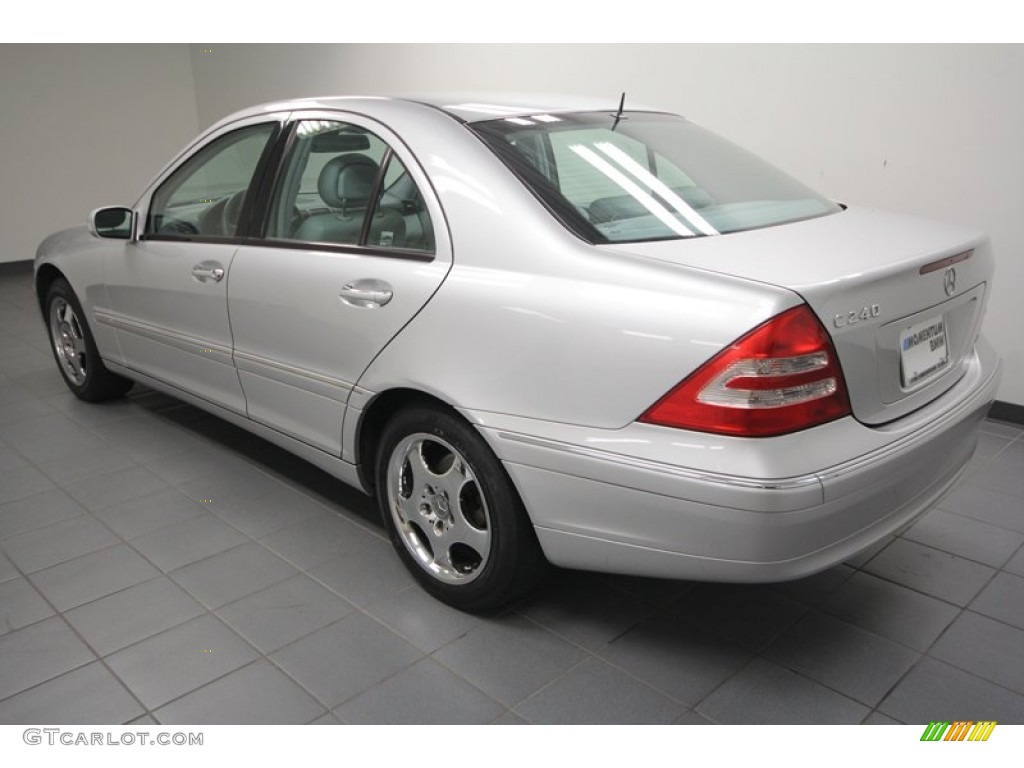 2001 C 240 Sedan - Brilliant Silver Metallic / Ash photo #5