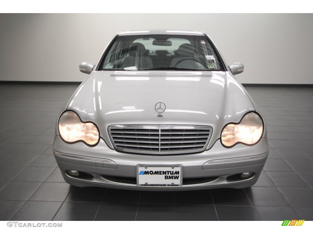 2001 C 240 Sedan - Brilliant Silver Metallic / Ash photo #6
