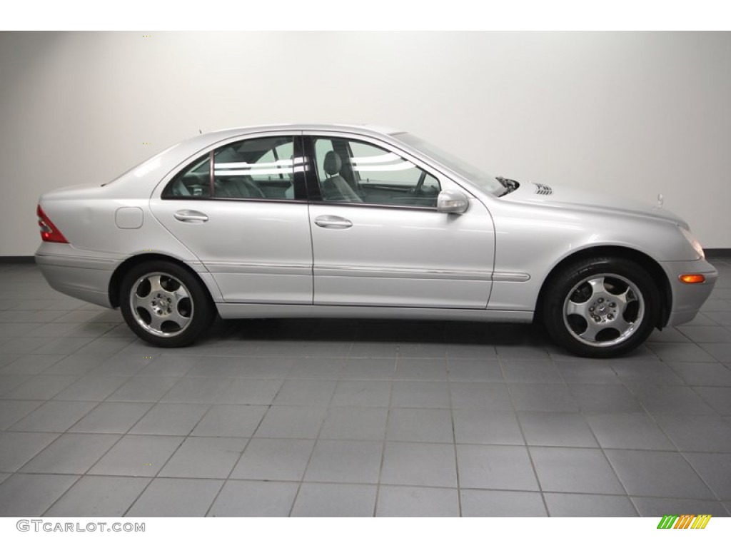 2001 C 240 Sedan - Brilliant Silver Metallic / Ash photo #7