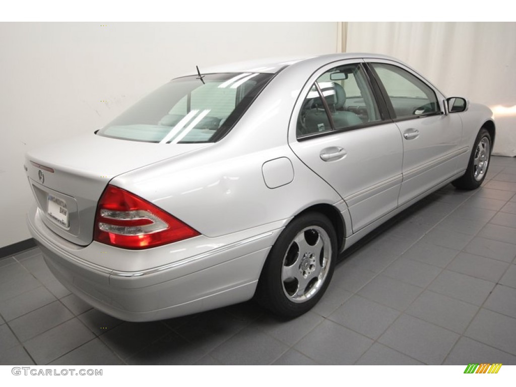 2001 C 240 Sedan - Brilliant Silver Metallic / Ash photo #9