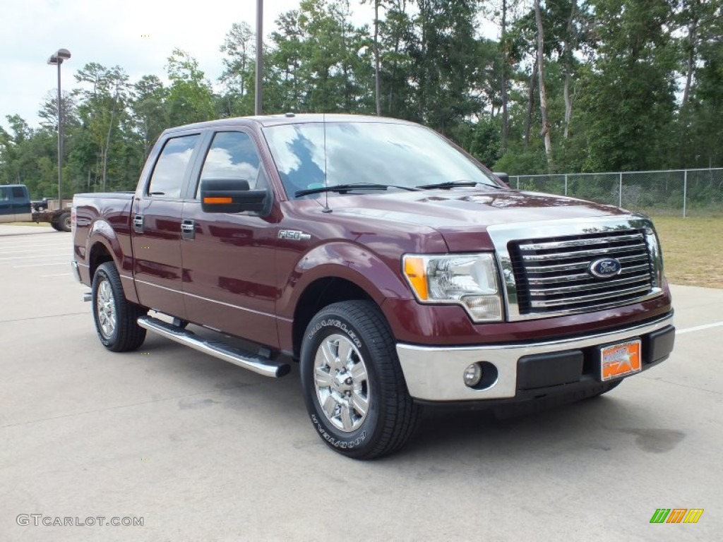 2010 F150 XLT SuperCrew - Royal Red Metallic / Tan photo #1