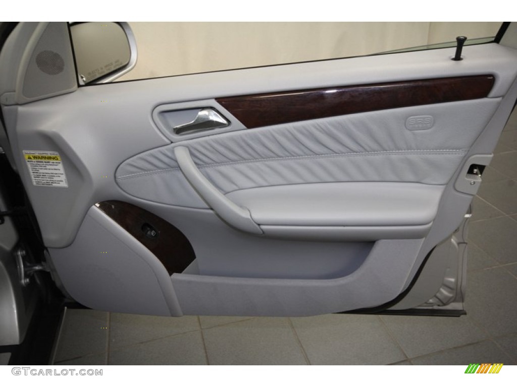 2001 C 240 Sedan - Brilliant Silver Metallic / Ash photo #36