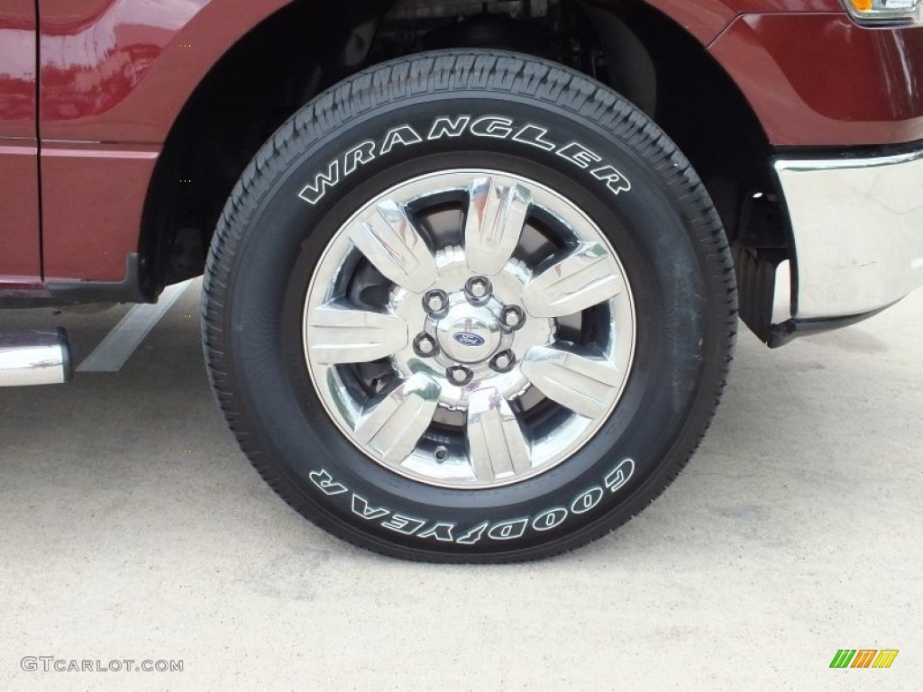 2010 F150 XLT SuperCrew - Royal Red Metallic / Tan photo #48