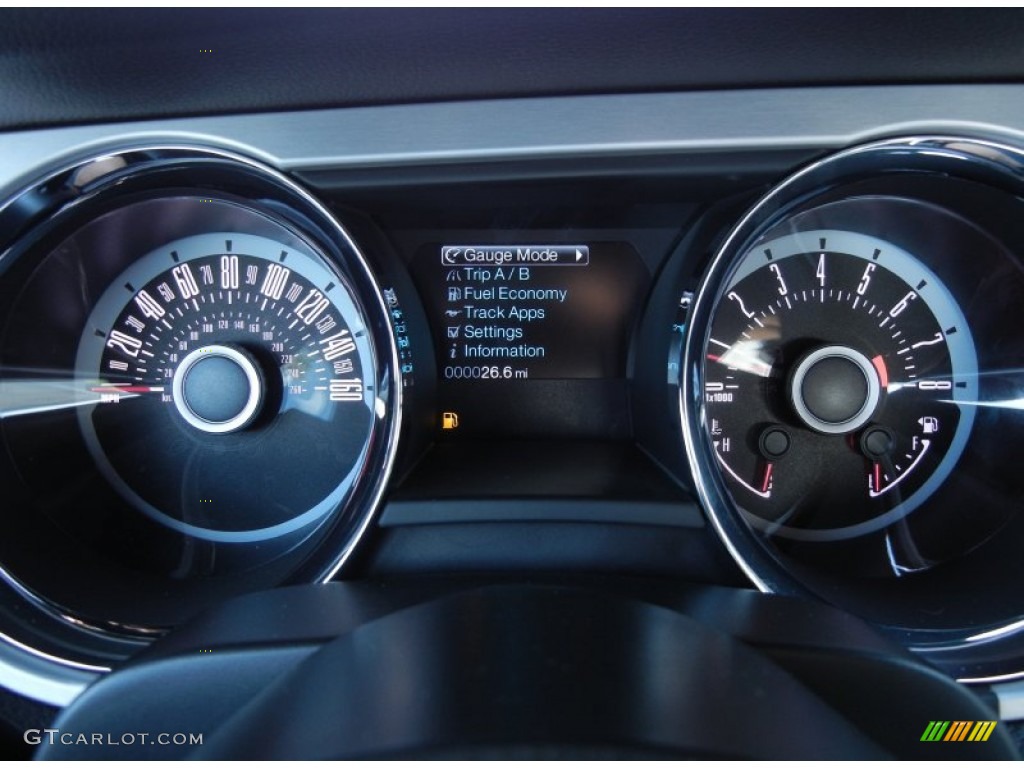 2013 Ford Mustang V6 Premium Coupe Gauges Photo #67598682