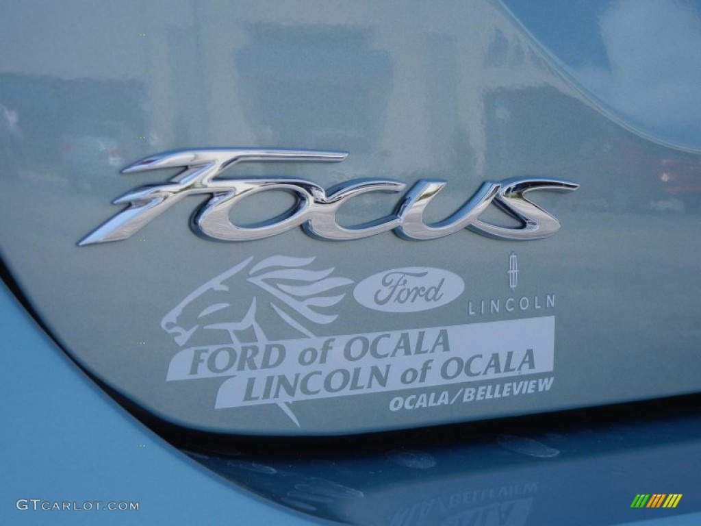 2012 Focus SE SFE Sedan - Frosted Glass Metallic / Stone photo #4