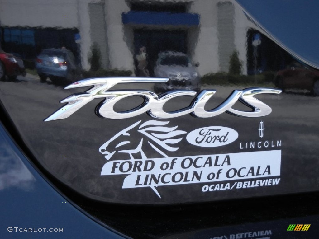 2012 Focus SE SFE Sedan - Tuxedo Black Metallic / Charcoal Black photo #4