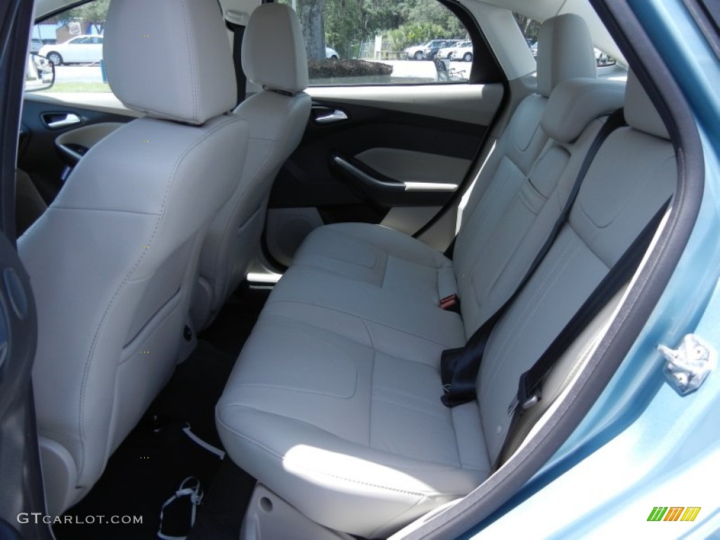 2012 Focus SEL Sedan - Frosted Glass Metallic / Stone photo #6