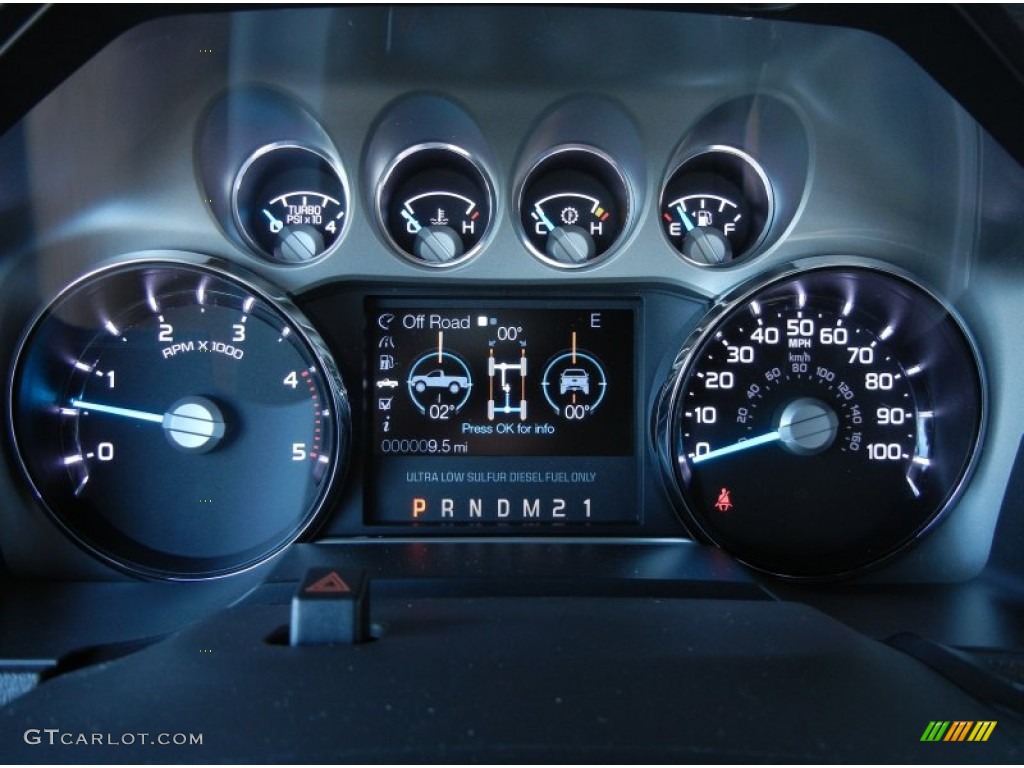 2012 Ford F250 Super Duty Lariat Crew Cab 4x4 Gauges Photo #67600113