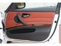 Chestnut Brown Dakota Leather Door Panel Photo for 2009 BMW 3 Series #67600812