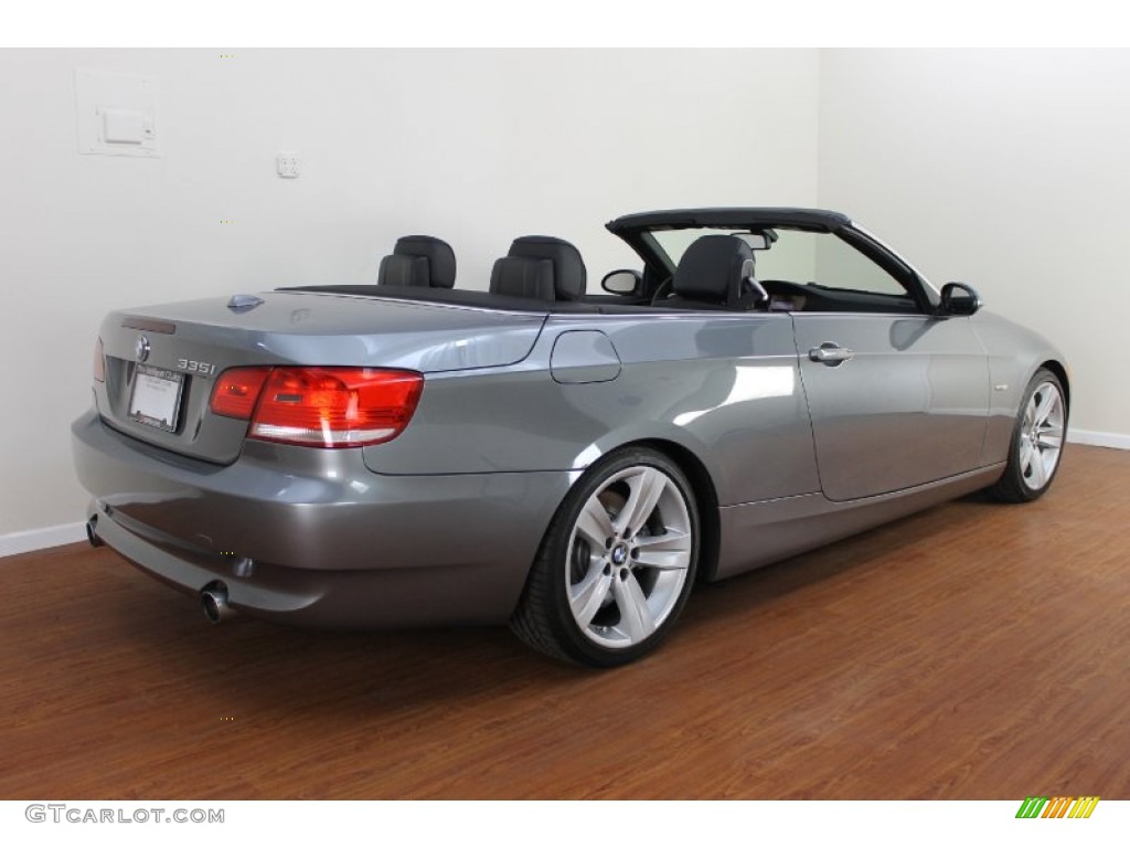 2008 3 Series 335i Convertible - Space Grey Metallic / Black photo #3