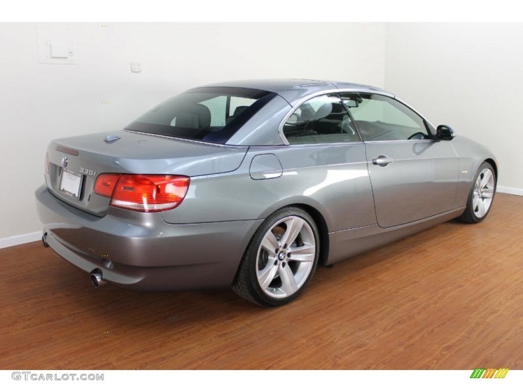 2008 3 Series 335i Convertible - Space Grey Metallic / Black photo #4