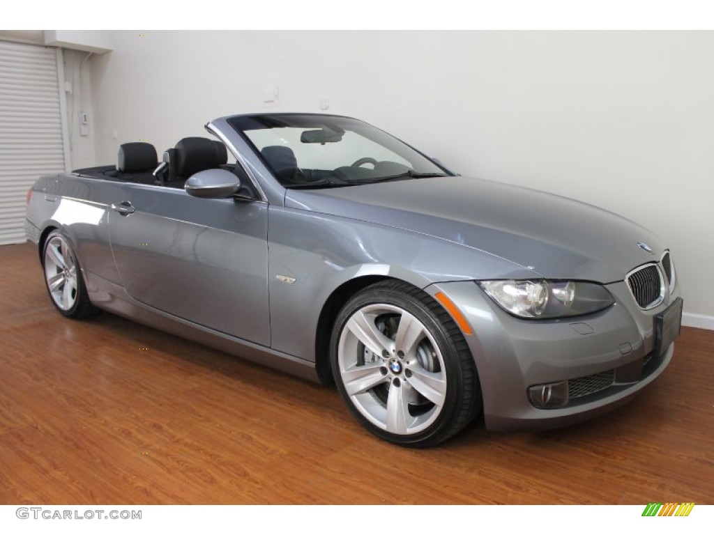 2008 3 Series 335i Convertible - Space Grey Metallic / Black photo #5