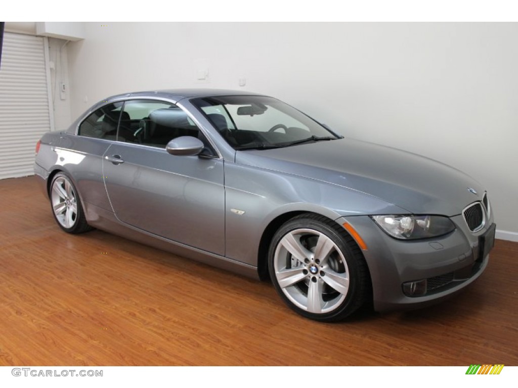 2008 3 Series 335i Convertible - Space Grey Metallic / Black photo #6