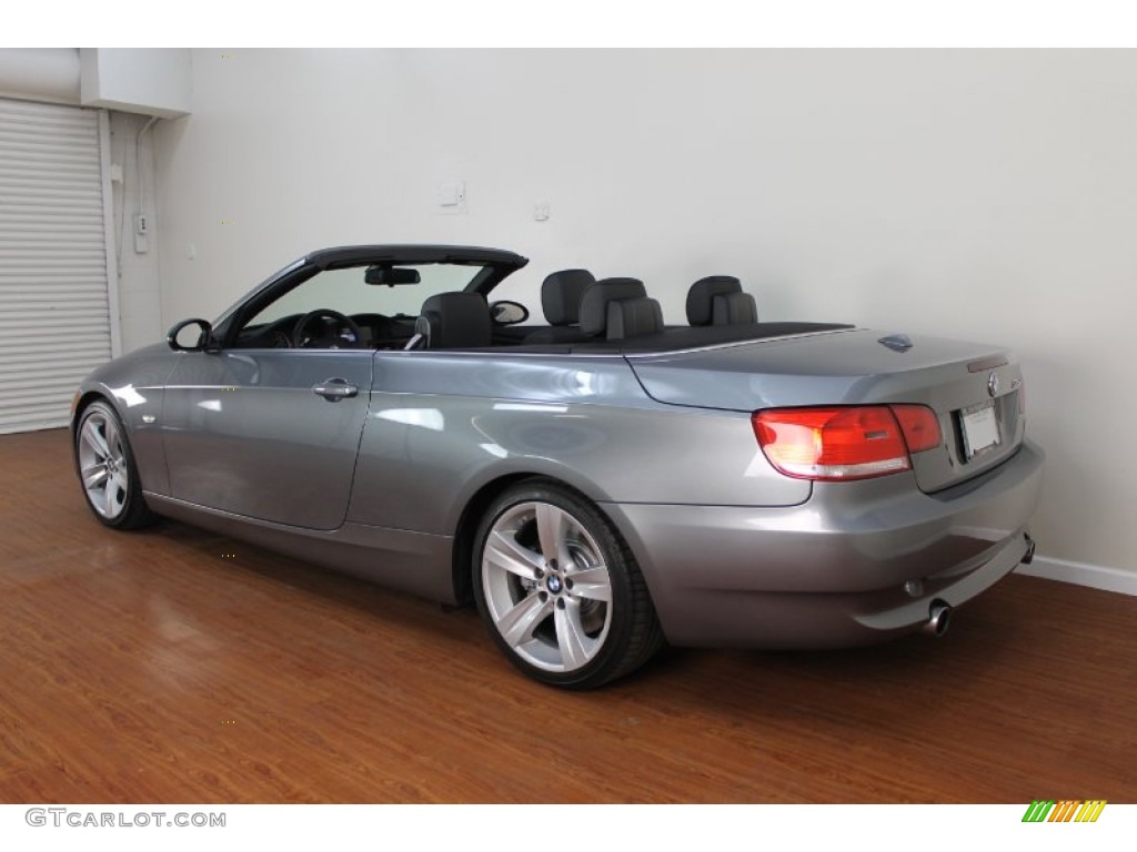 2008 3 Series 335i Convertible - Space Grey Metallic / Black photo #7