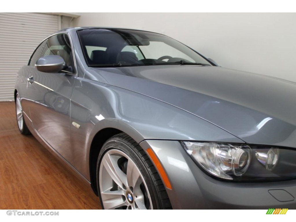 2008 3 Series 335i Convertible - Space Grey Metallic / Black photo #15
