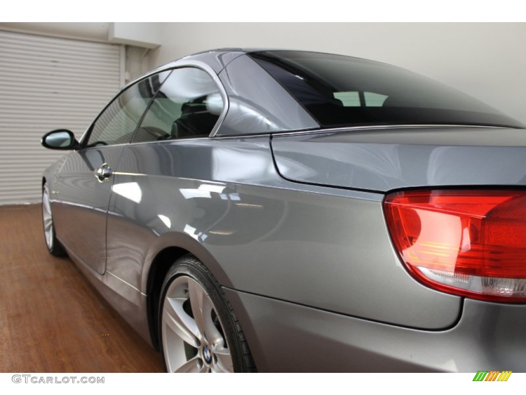 2008 3 Series 335i Convertible - Space Grey Metallic / Black photo #17