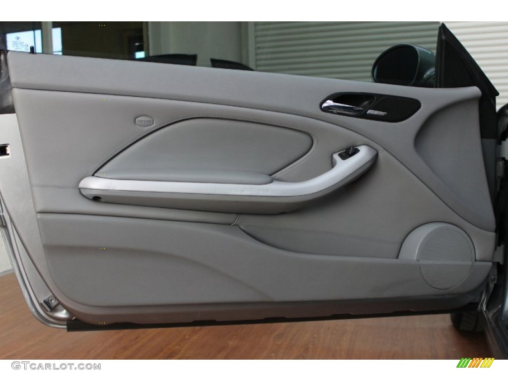 2005 BMW M3 Coupe Grey Door Panel Photo #67601466