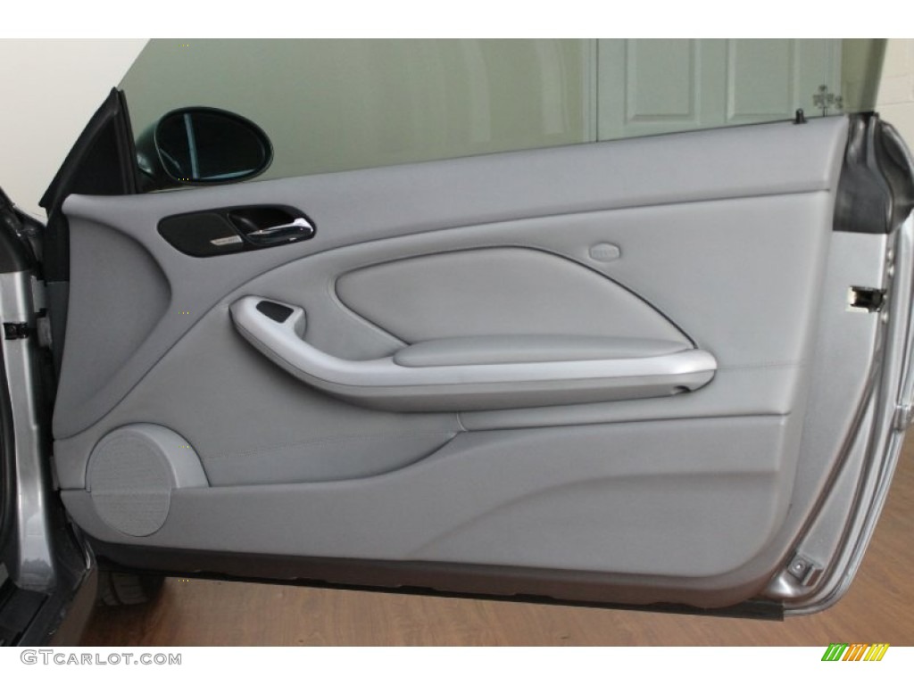 2005 BMW M3 Coupe Grey Door Panel Photo #67601475