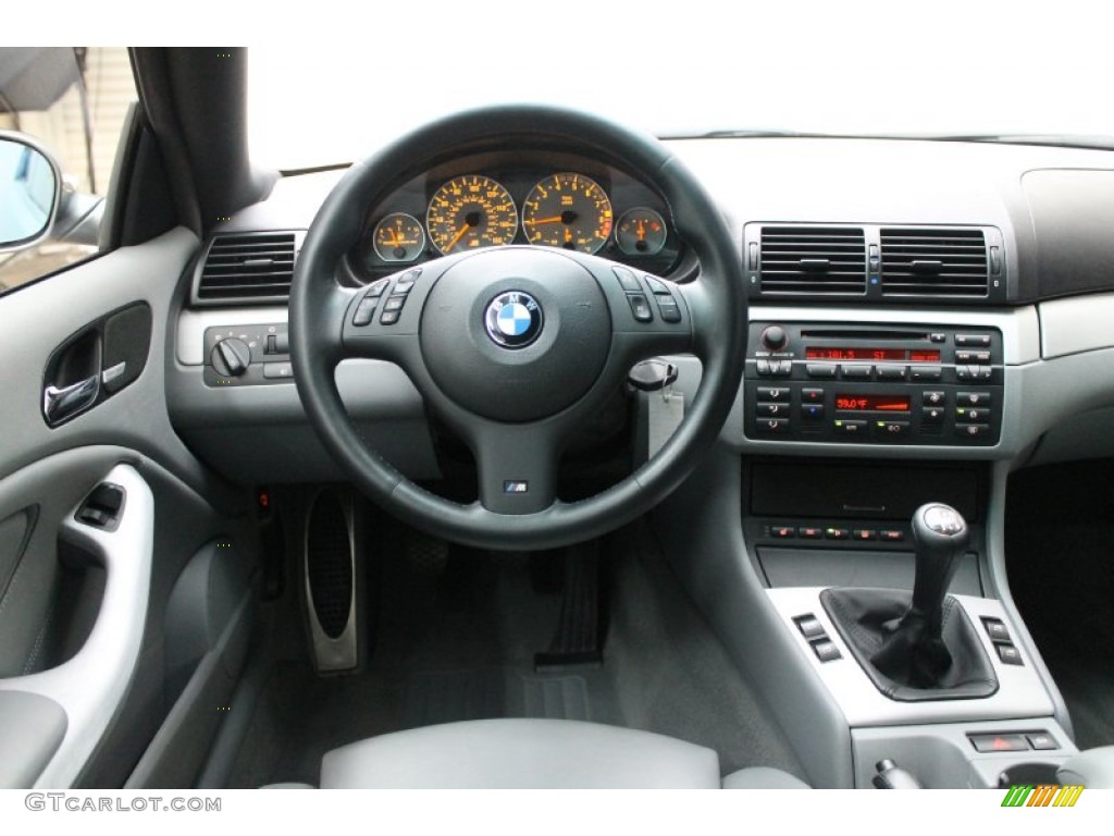 2005 BMW M3 Coupe Grey Dashboard Photo #67601628