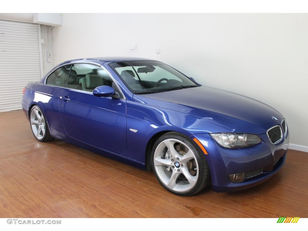 2009 3 Series 335i Convertible - Montego Blue Metallic / Grey photo #4