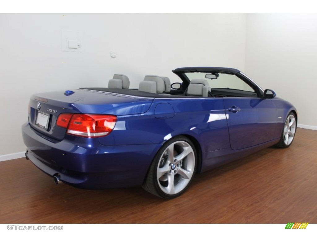 2009 3 Series 335i Convertible - Montego Blue Metallic / Grey photo #5