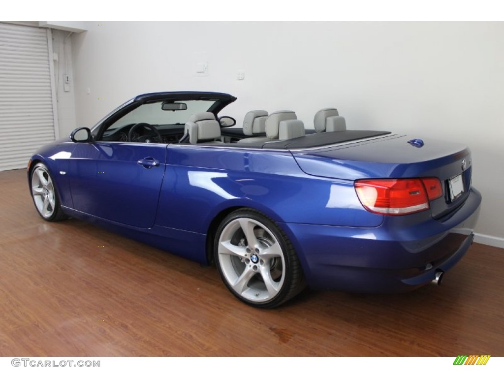 2009 3 Series 335i Convertible - Montego Blue Metallic / Grey photo #7