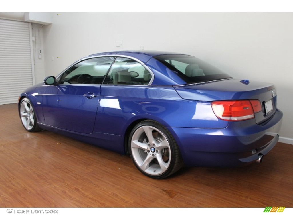 2009 3 Series 335i Convertible - Montego Blue Metallic / Grey photo #8