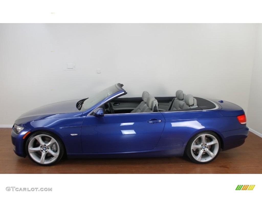 2009 3 Series 335i Convertible - Montego Blue Metallic / Grey photo #11