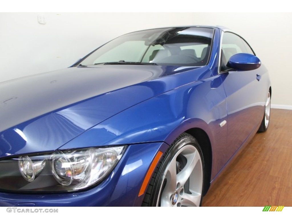 2009 3 Series 335i Convertible - Montego Blue Metallic / Grey photo #16