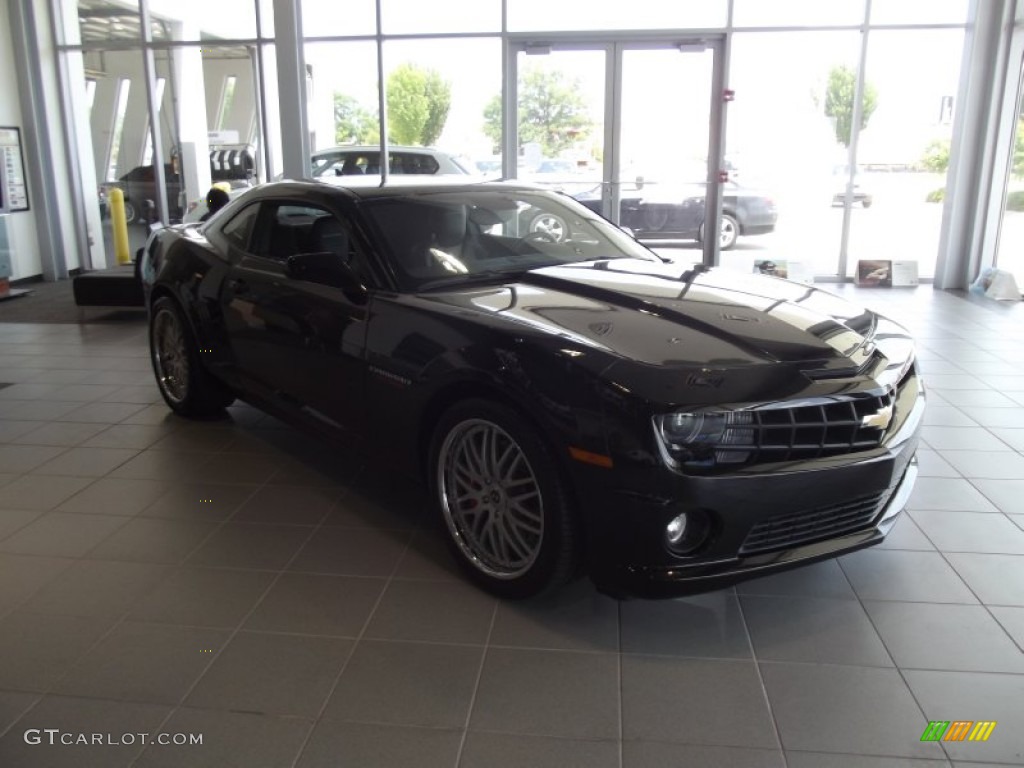 2010 Camaro SS Hennessey HPE600 Supercharged Coupe - Black / Black photo #2