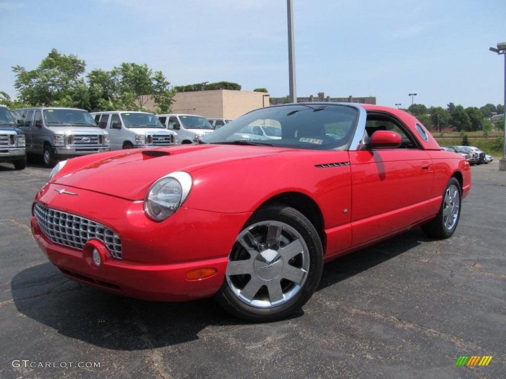 Torch Red 2003 Ford Thunderbird Premium Roadster Exterior Photo #67603914
