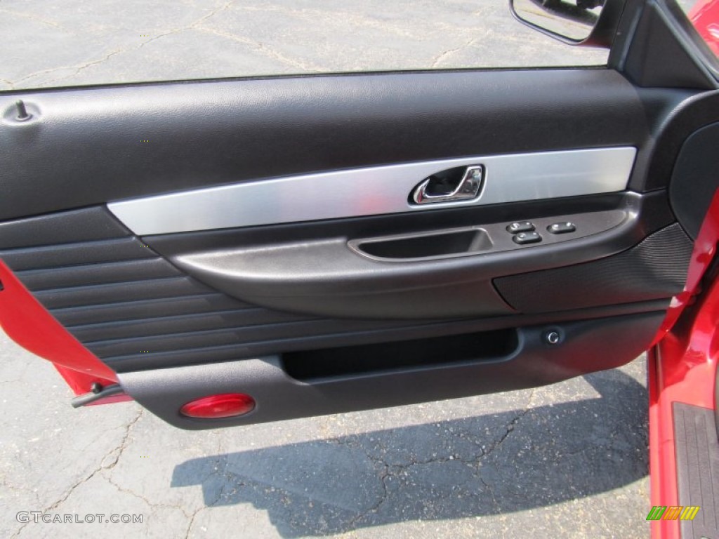 2003 Ford Thunderbird Premium Roadster Black Ink/Whisper White Door Panel Photo #67603974