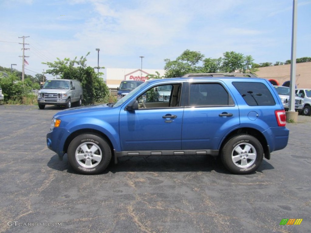 2009 Escape XLT V6 4WD - Sport Blue Metallic / Camel photo #2