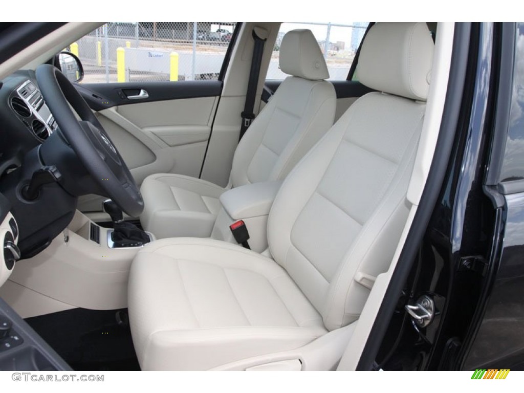 2012 Tiguan LE - Deep Black Metallic / Beige photo #11