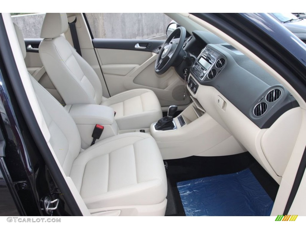 2012 Tiguan LE - Deep Black Metallic / Beige photo #23