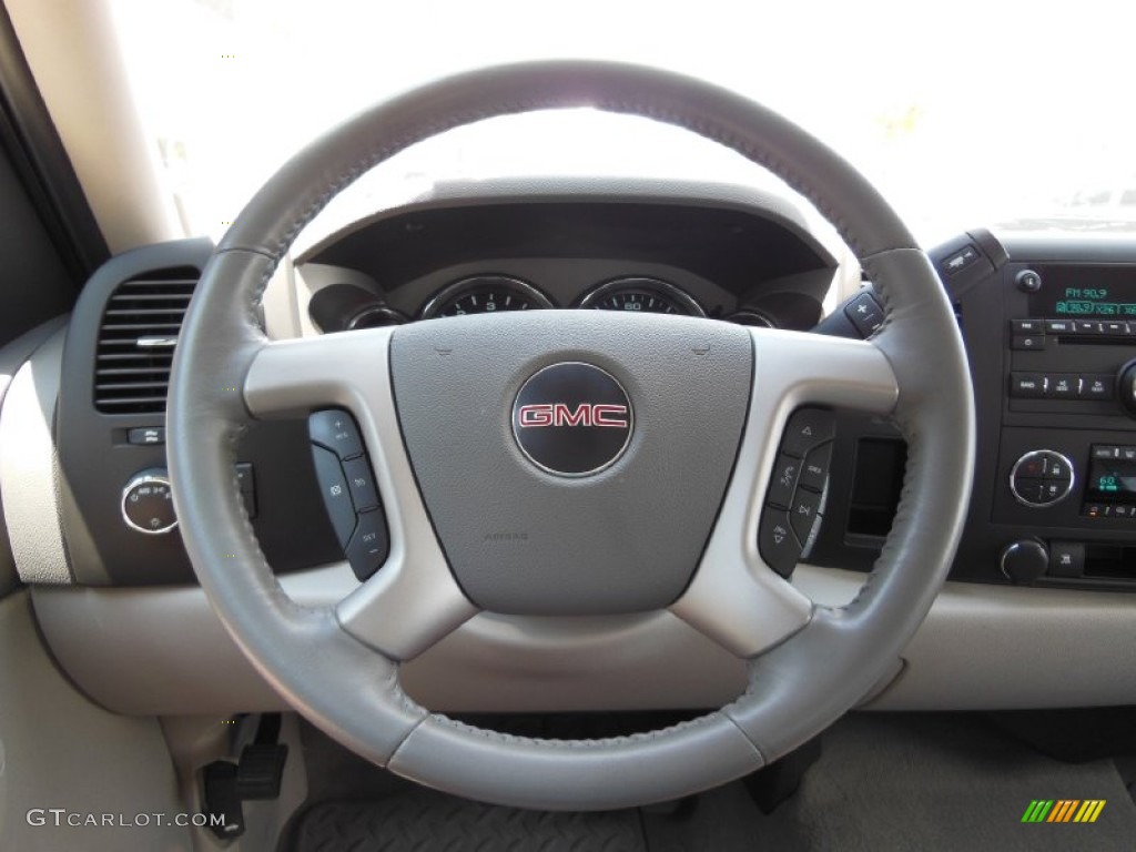 2011 Chevrolet Silverado 1500 LTZ Crew Cab 4x4 Light Titanium/Dark Titanium Steering Wheel Photo #67604802