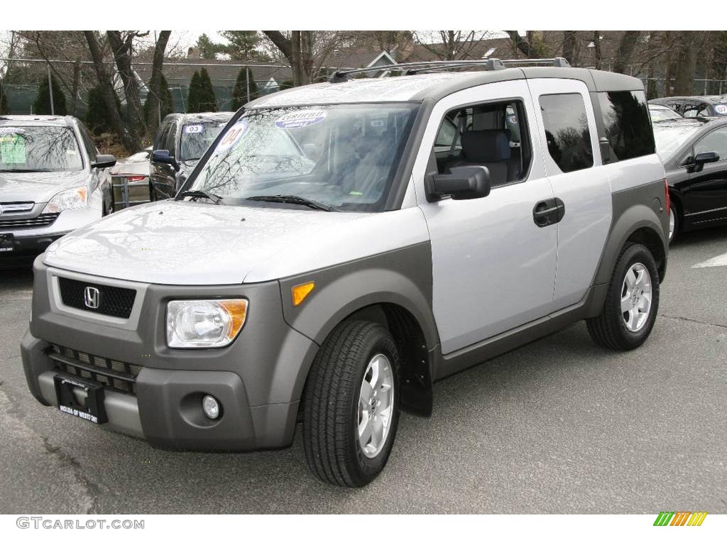 2004 Element EX AWD - Satin Silver Metallic / Gray photo #1