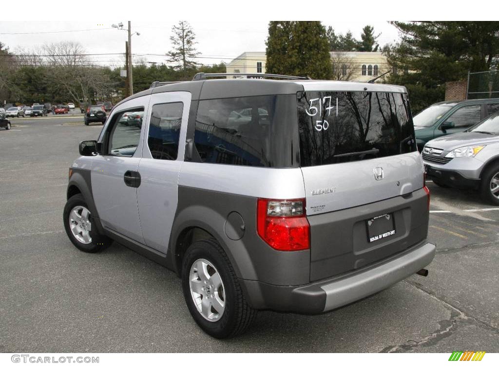 2004 Element EX AWD - Satin Silver Metallic / Gray photo #8